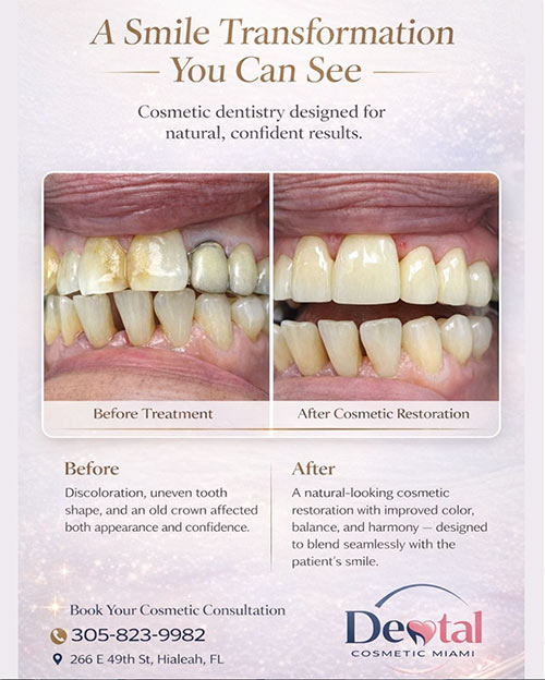 A smile transformation.